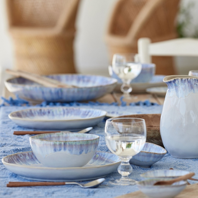 Blue Oval Dinner Plate - Brisa Ria