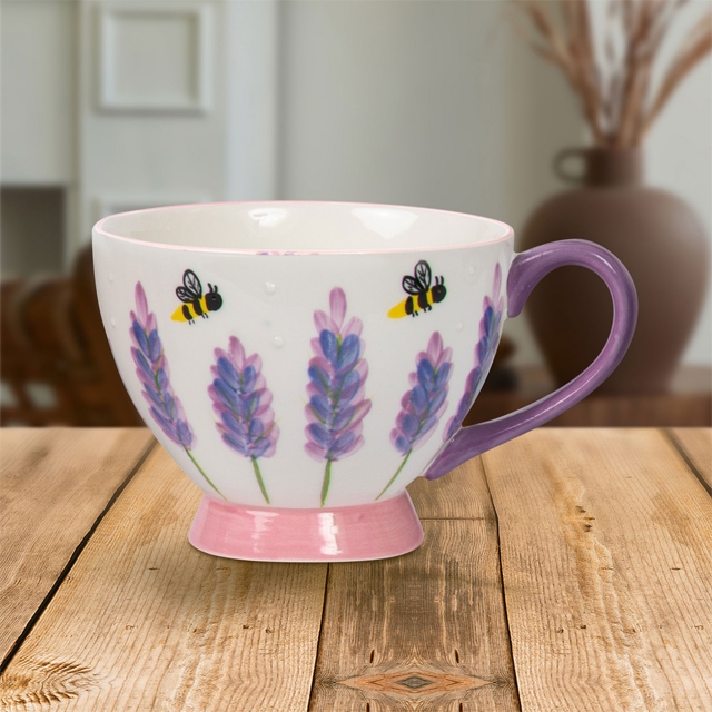 Lavender Footed Mug - Bloom