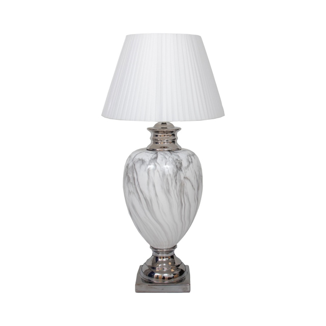 White Table Lamp - Brigit