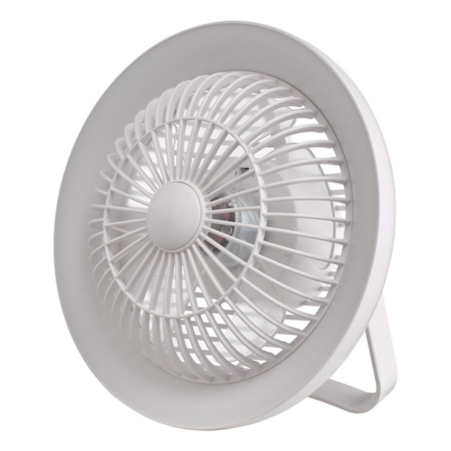 White Rechargeable Desk Fan - Tally