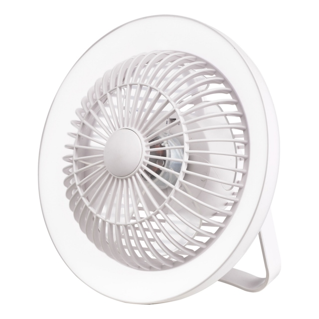 White Rechargeable Desk Fan - Tally
