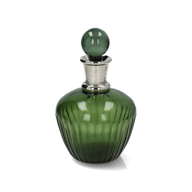 Glass Brandy Decanter - Emerald