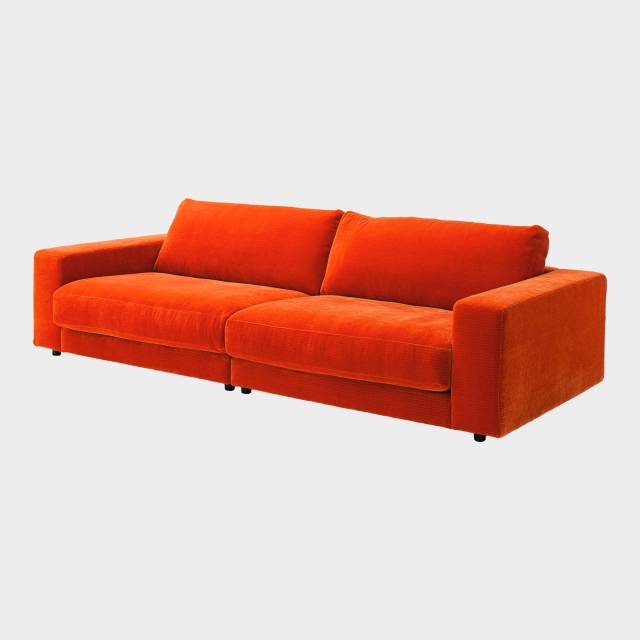 Large 3 Seat Sofa In Fabric - Domino