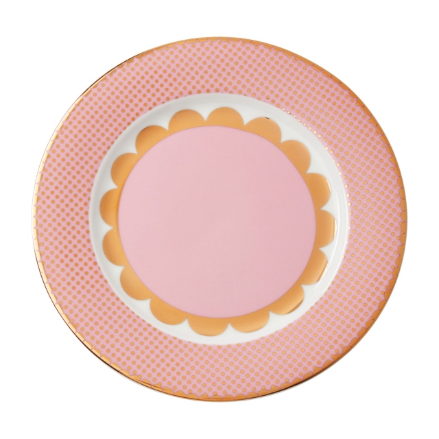 Teas's & C's Regency Pink Rim Plate - Maxwell & Williams