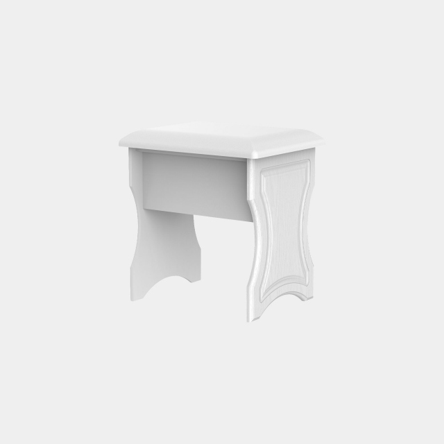 Kneehole Dressing Table In White Ash Finish - Penshurst