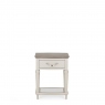 Chateau -1 Drawer Lamp Table In Grey Washed Oak & Soft Grey