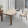 160cm Extending Dining Table In P1C Cement Grey Ceramic - Calligaris Omnia