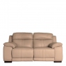 3 Seat 2 Manual Recliner Small Sofa In Leather - Tivoli