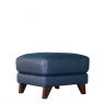 Footstool In Leather - Trento