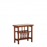 Magazine Table Slate/White Tile Top In Stained French Cherry Finish - Iberia