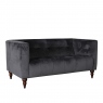 2 Seat Sofa In Fabric Or Leather - Cosenza Wooden