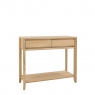 Console Table With Drawer With Oak Finish - Bremen