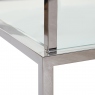 Coffee Table In Silver Stainless Steel - Grant