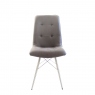 Fabric Dining Chair In Grey - Dalton