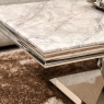 Coffee Table In Grey Marble Effect - Missano