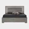 150cm Wooden Bed Frame Titanio/Silver Ash with Slats - Amelia