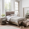 Bedside Chest Eucalyptus With Mirror Front - Royale