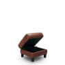 Storage Footstool In Leather - Caserta