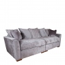 4 Seat Modular Pillow Back Sofa In Fabric - Dallas