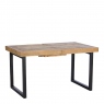 140cm Extending Dining Table In Reclaimed Timber - Delta