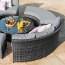 Lifestyle Suite With Glass Table - Grey Rattan - Windsor Hills