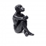 High Gloss Black - Dog Figure Arms Folded
