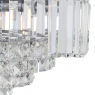Vienna 3 Light Semi Flush Fitting Crystal/Chrome - Laura Ashley