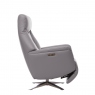 Swivel Power Recliner Chair In Leather - Diplomat