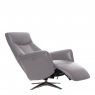 Power Recliner Swivel Chair In Leather - Diplomat