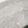 Coffee Table Grey Marble Top With Chrome Finish Base - Azaro