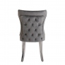 Velvet Dining Chair In Grey - Alexis