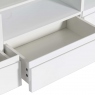 TV Stand White High Gloss With White Glass Top - Athena