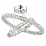 Crystal 2 Ring LED Pendant - Venezia