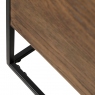 Nest Of Tables In Smoked Oak Finish & Black Metal Legs - Fremont