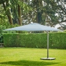 3m x 3m Square Parasol In Duckegg With Sand & Water Base - Biarritz
