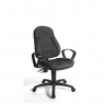 Swivel Armchair With Moulded Seat and Back In BD3 Grey - Malaga