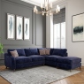 3 Seat Sofa In Fabric - Azure