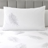 By Caprice Eva Embroidered Feather White Bedding Collection