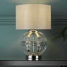 Aidan Chrome & Clear Table Lamp - Laura Ashley
