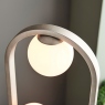 Karl 3 Light Floor Lamp Brushed Silver