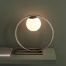 Brushed Silver Table Lamp - Karl