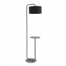 Roy Floor Lamp With Table Satin Black