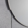 Round Silver Wall Mirror - Kingsley