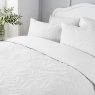 Serene Luana Pinsonic White Bedding Collection