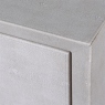 6 Drawer Chest In Ivory Faux Shagreen - Roxanne