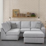 LHF Footstool Sofabed Corner Group In Fabric - Waldorf