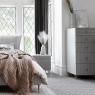 2 Drawer Bedside In Grey Painted Finish - Contessa