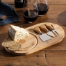 Hairy Bikers Bamboo Cheese Board And Knives Round