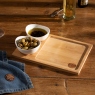 Hairy Bikers Bamboo Serving Board With 2 Dip Bowls