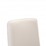 Faux Leather Swivel Dining Chair In White - Imola